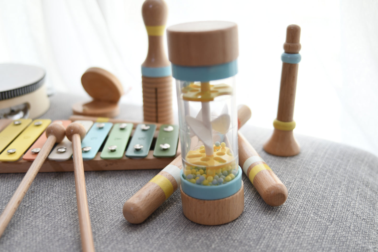 Wooden Musical Instrument Set