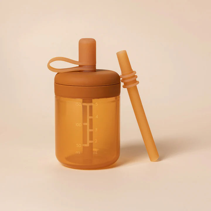 Silicone Training Cup with Straw