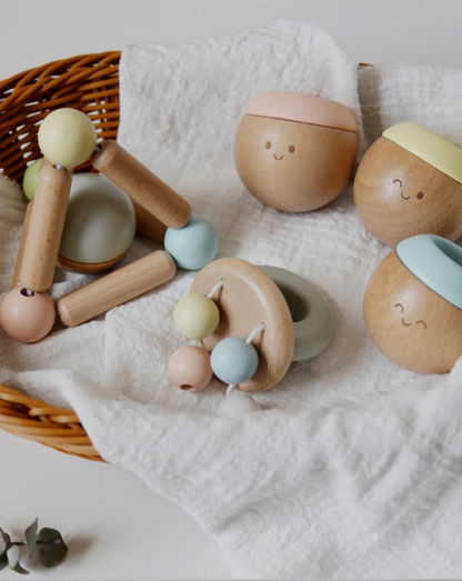 Wooden Sensory Rattle Set