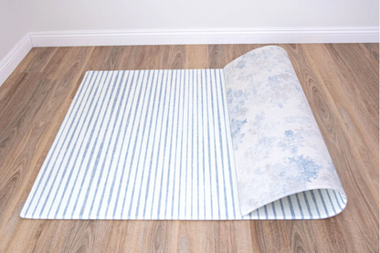 Mikro Collection Playmats - Zestasia x Textured Blue Stripes