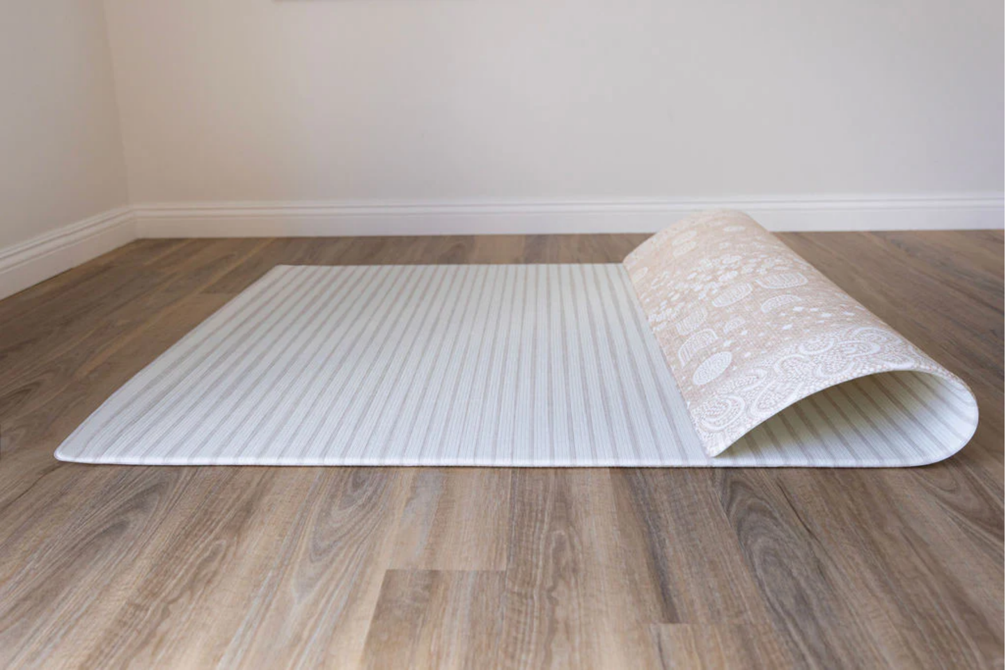 Mikro Collection Playmats - Little One x Textured Natural Stripes