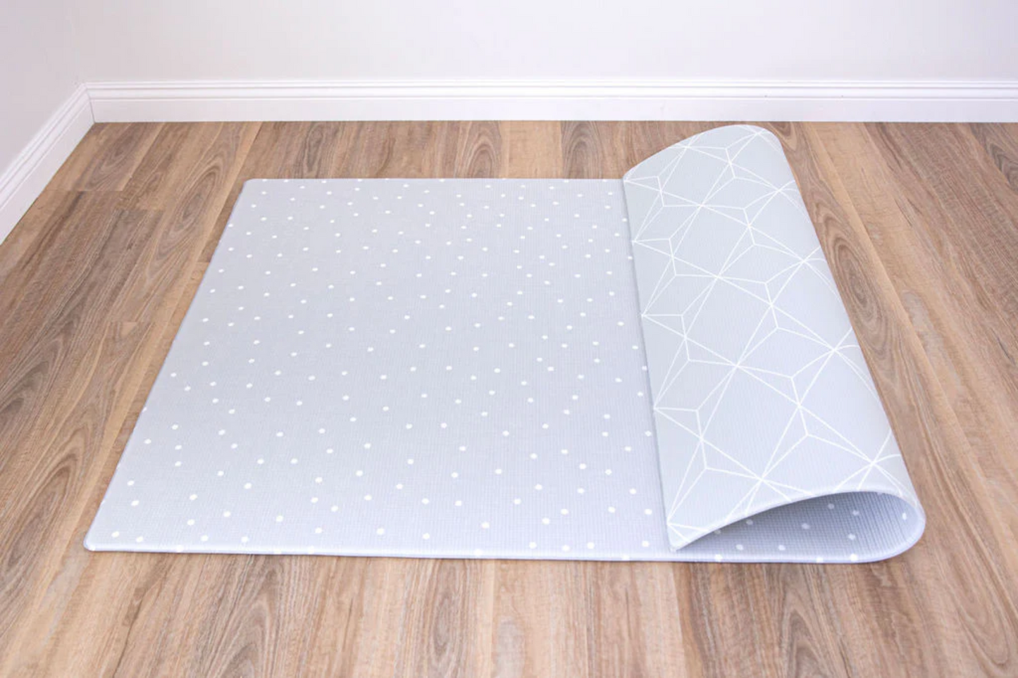 Mikro Collection Playmats - Grey Confetti x Geo Grey