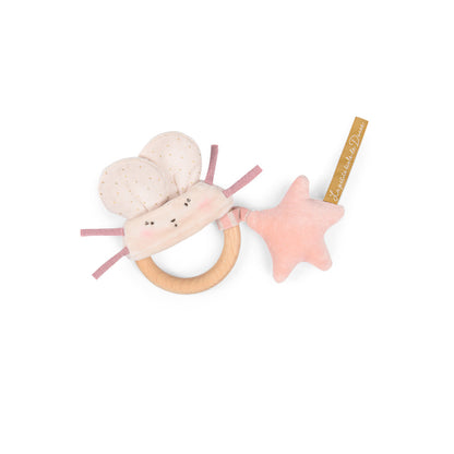 La Petite École de Danse Wooden Ring Rattle Mouse