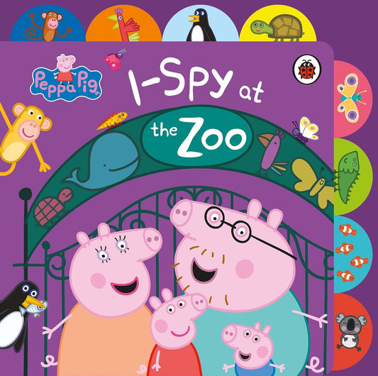 Peppa Pig: I Spy at the Zoo (Tabbed Board Book)
