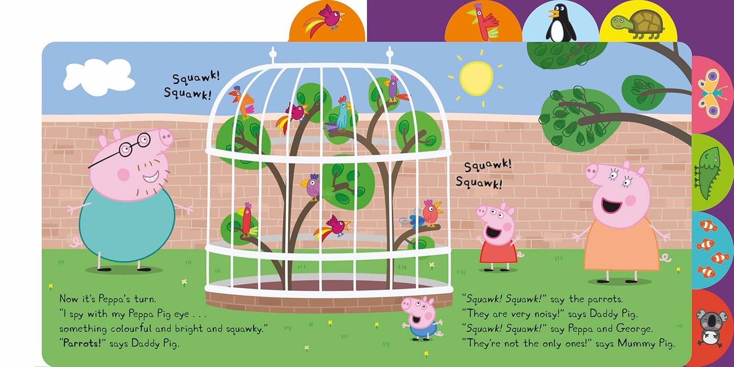 Peppa Pig: I Spy at the Zoo (Tabbed Board Book)