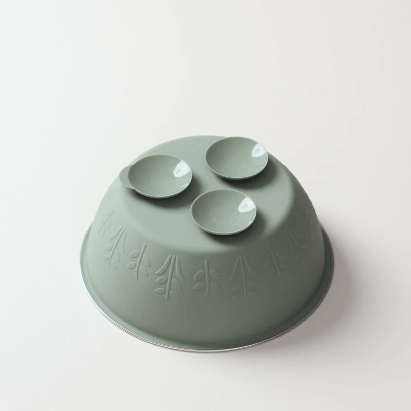Stainless Steel Silicone Suction Bowl - 13 oz