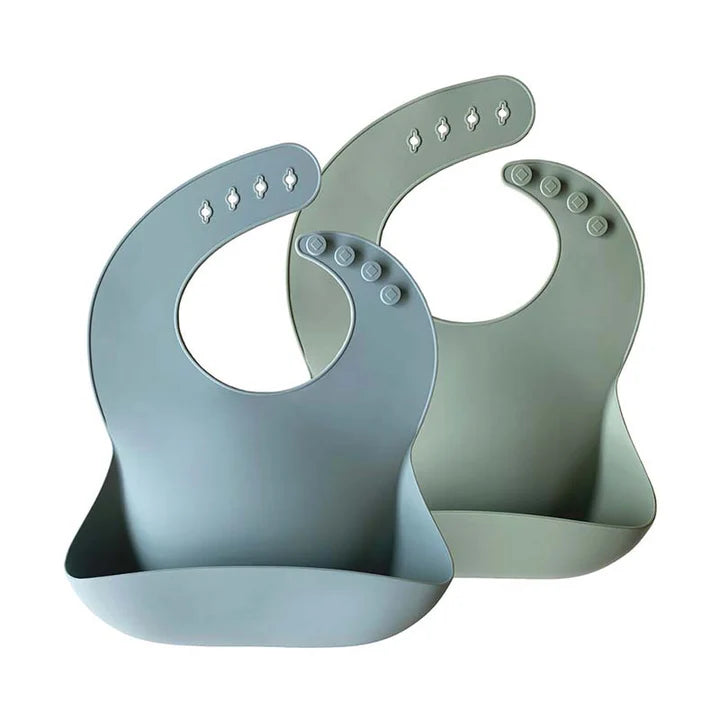 Silicone Baby Bib - 2 Pack