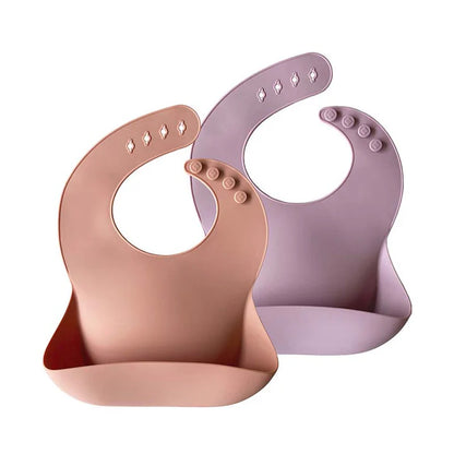 Silicone Baby Bib - 2 Pack